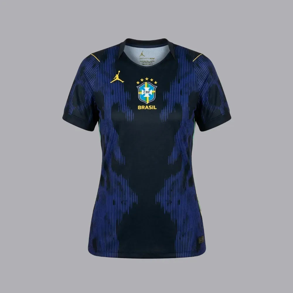 Camisa Brasil 26/27 II Azul Feminina