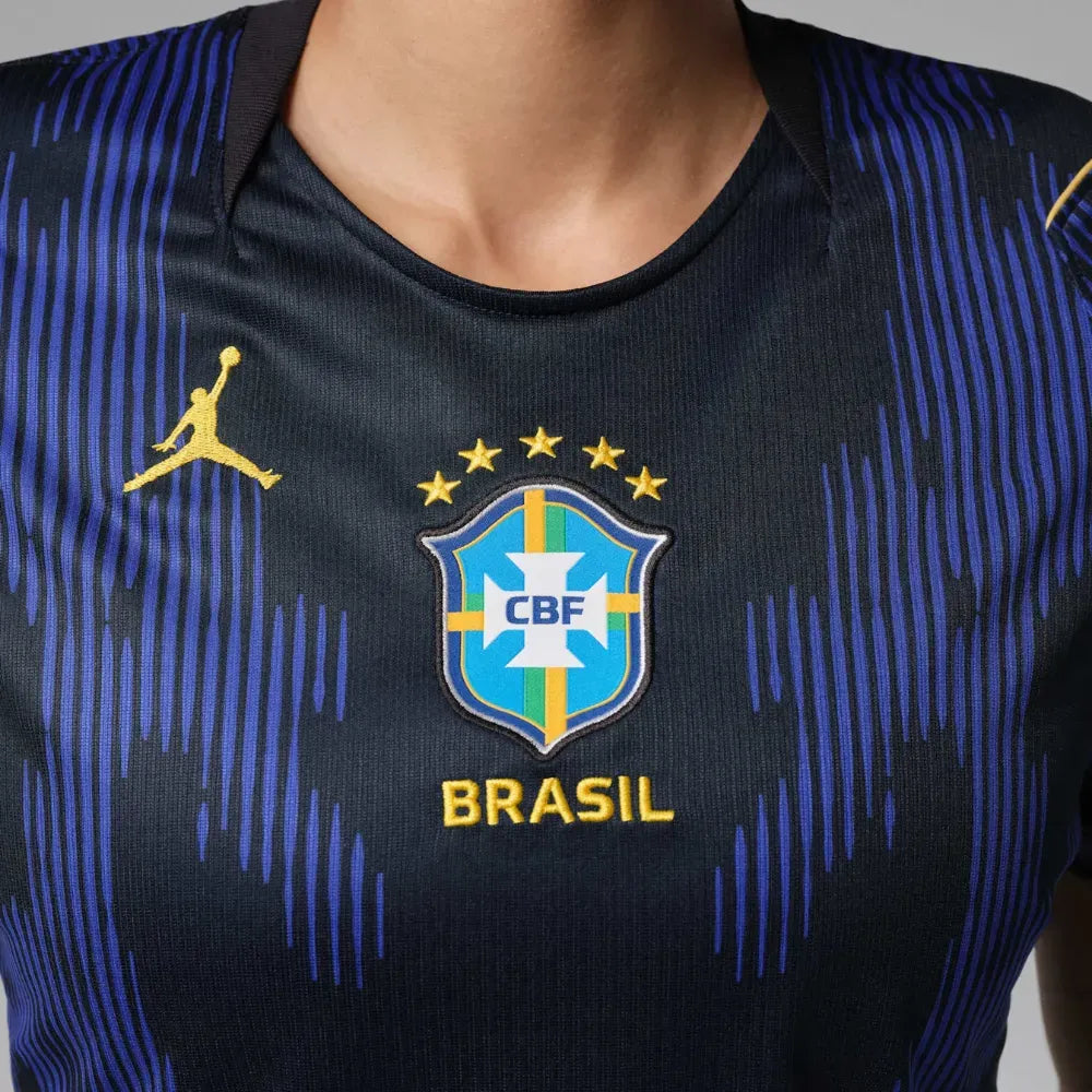 Camisa Brasil 26/27 II Azul Feminina
